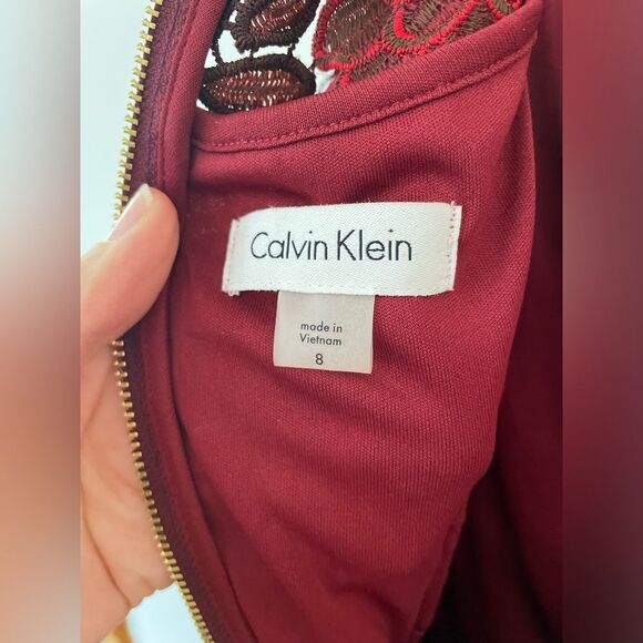 Calvin Klein embroidered shift dress size 8 - Picture 8 of 8